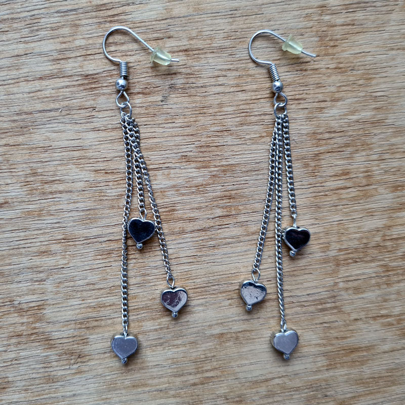 Silver Heart Earrings