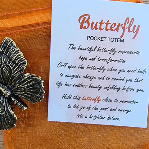 Butterfly Pocket Totem - Hope & Transformation