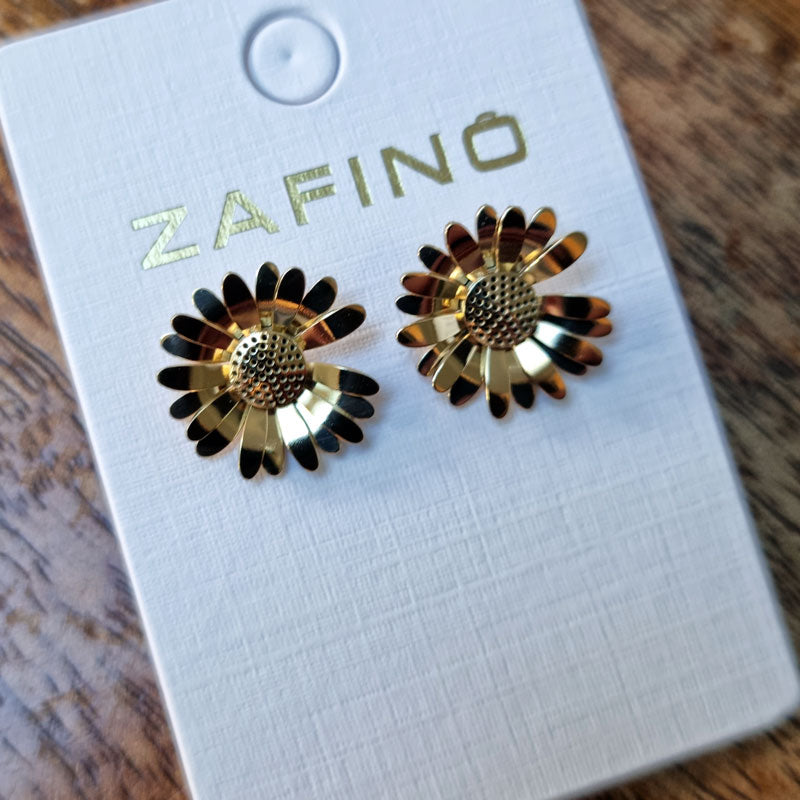 Daisy Earring Gold Stud Earrings By Zafino