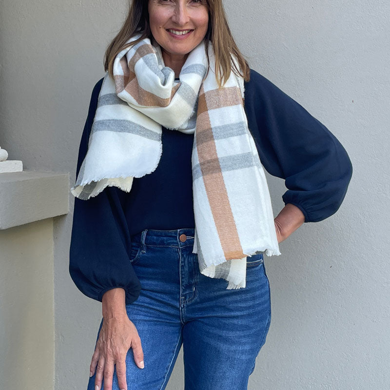 Dovetail Winter White Scarf