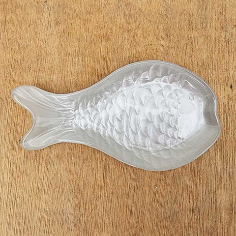 Fish Glass Dish - White