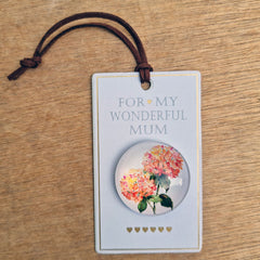 For My Wonderful Mum Floral Gift Fridge Magnet