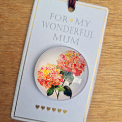 For My Wonderful Mum Floral Gift Fridge Magnet