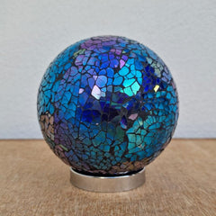Grandparent Friendship Ball Aqua Mosaic Sparkle