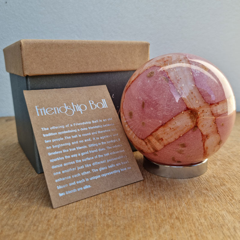 Friendship Ball Soft Blush Pink and Gold