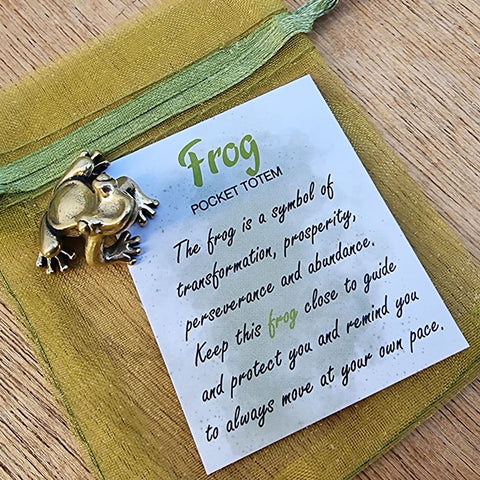 Frog Pocket Totem - Perseverance & Prosperity