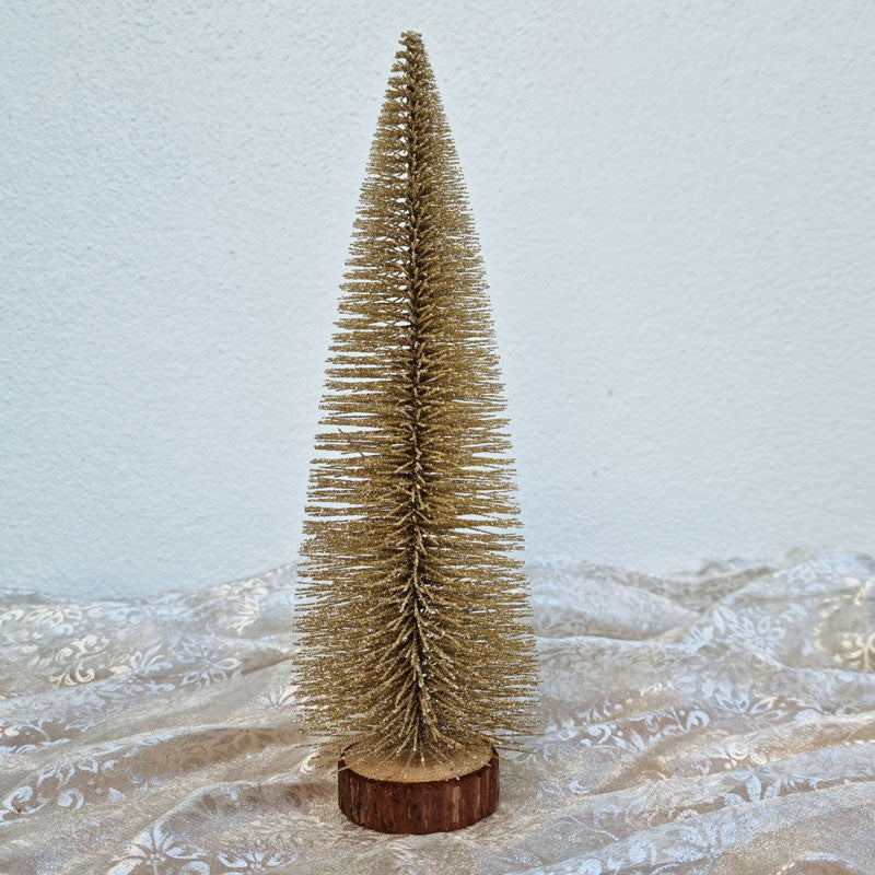 Gold Brush Christmas Tree