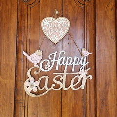 Happy Easter Hanging Heart