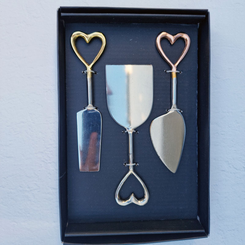 Heart Cheese Knife Set of 3