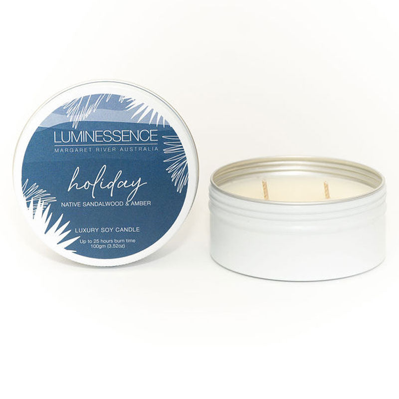 Holiday Soy Candle 100g Tin - Handmade in Margaret River