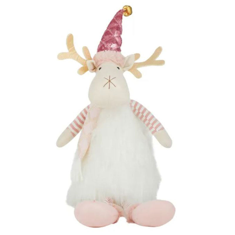 Large Christmas Reindeer - Pink 66cm