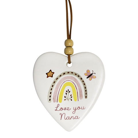 Love You Nana Hanging Heart Ornament