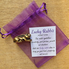 Lucky Rabbit Pocket Totem - Good Luck