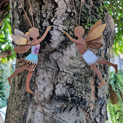 Hanging Metal Garden Elf Fairy