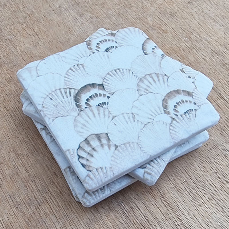Shell Design Set of 4 Coasters