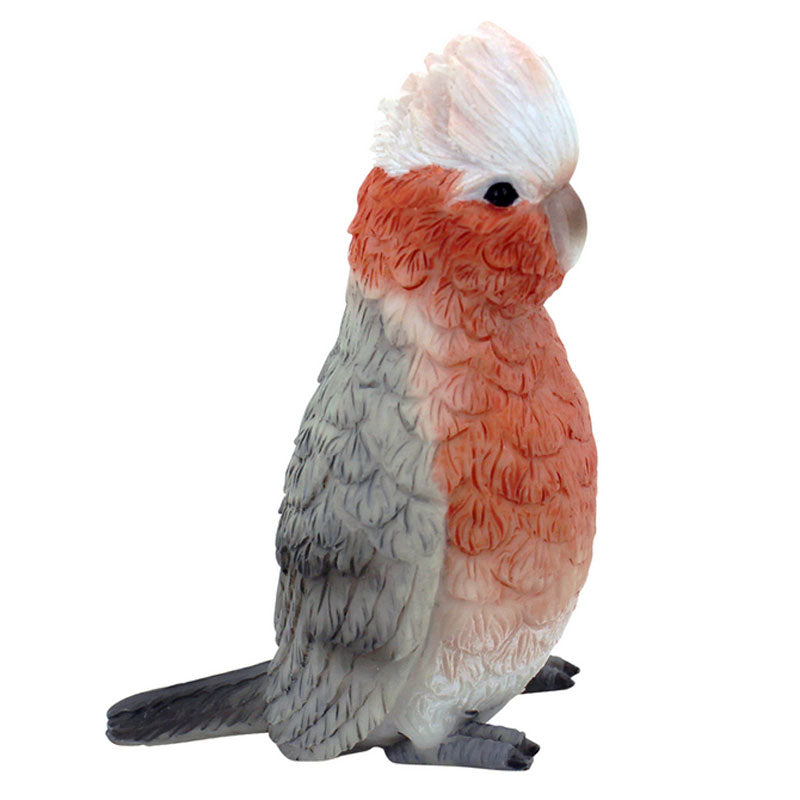 Native Pink and Grey Galah Figurine