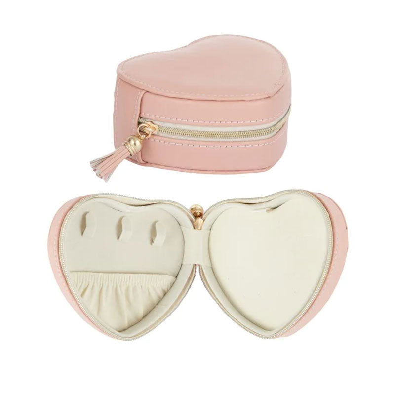 Pink Heart Jewellery Box