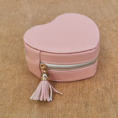 Pink Heart Jewellery Box