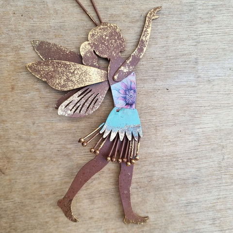 Hanging Metal Garden Pixie Fairy