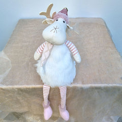 Large Christmas Reindeer - Pink 66cm