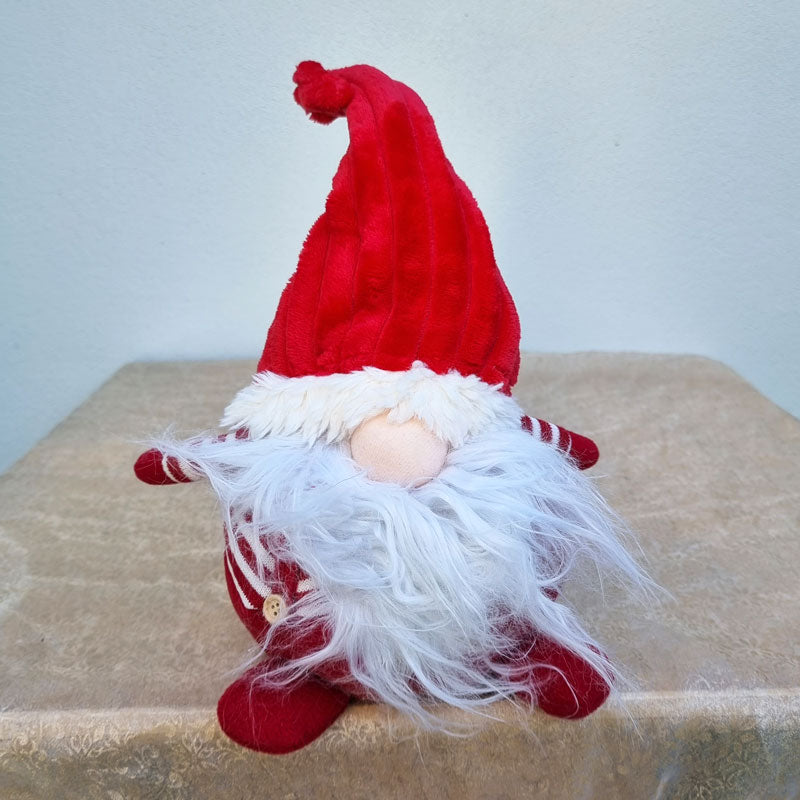 Short Sitting Christmas Gnome 48cm