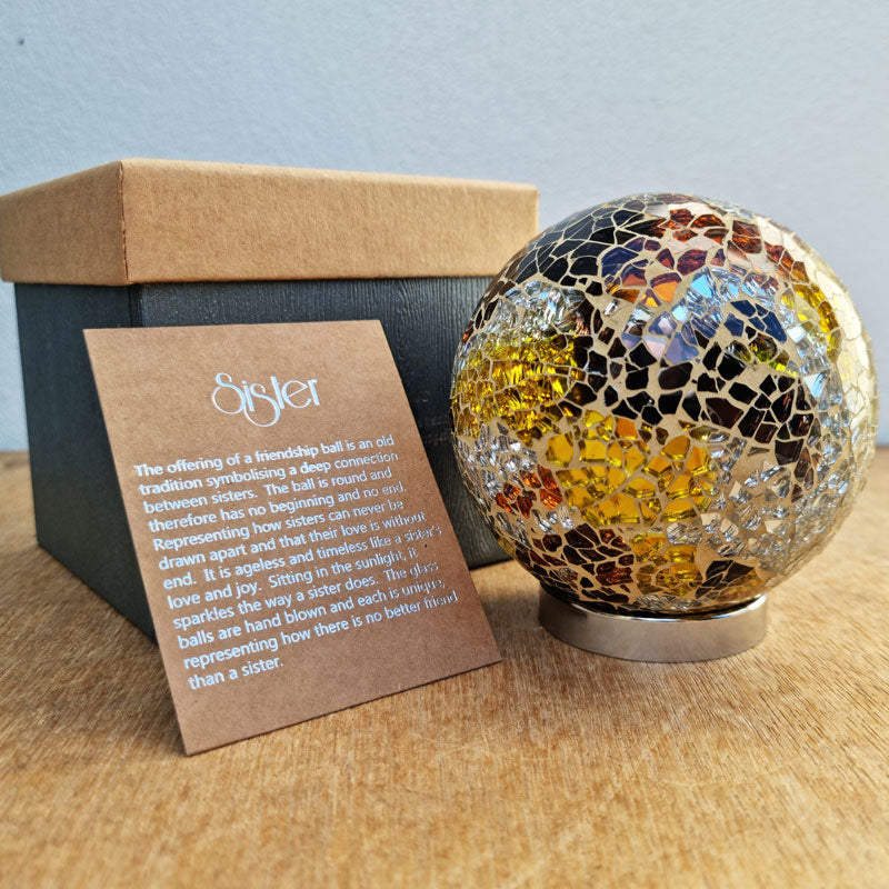 Sister Friendship Ball Precious Metallics Mosaic