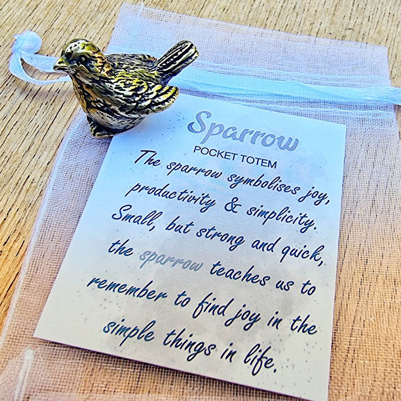 Sparrow Pocket Totem - Joy & Simplicity