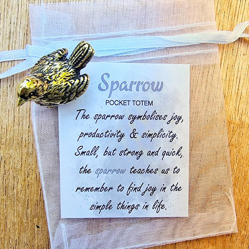 Sparrow Pocket Totem - Joy & Simplicity