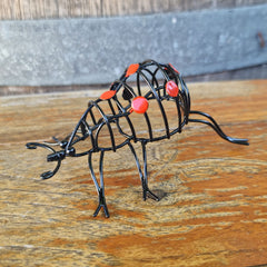 Wire Beetle Garden Ornament - Red