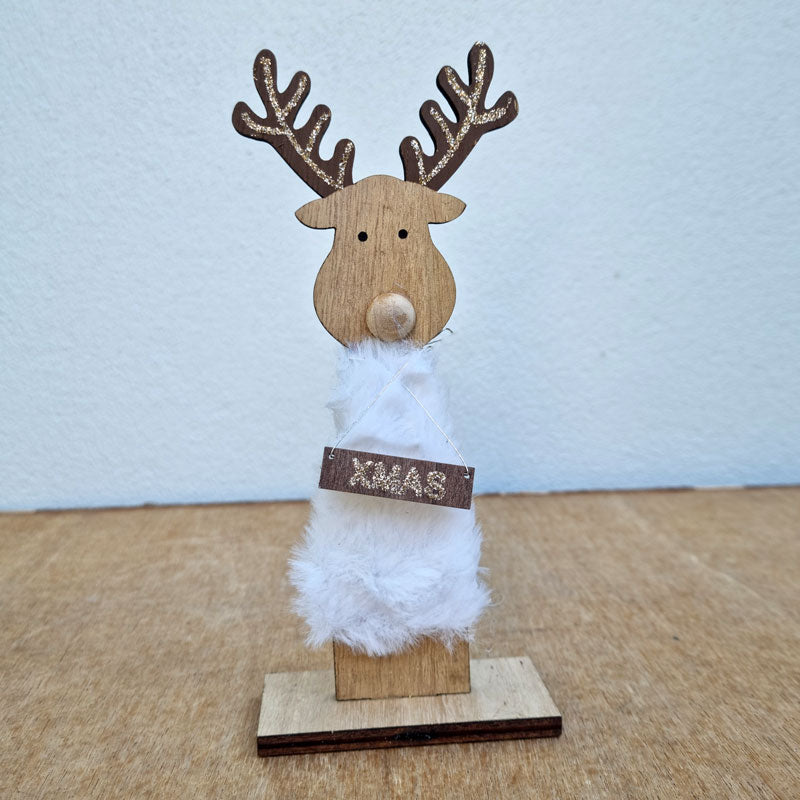 Xmas Reindeer - White