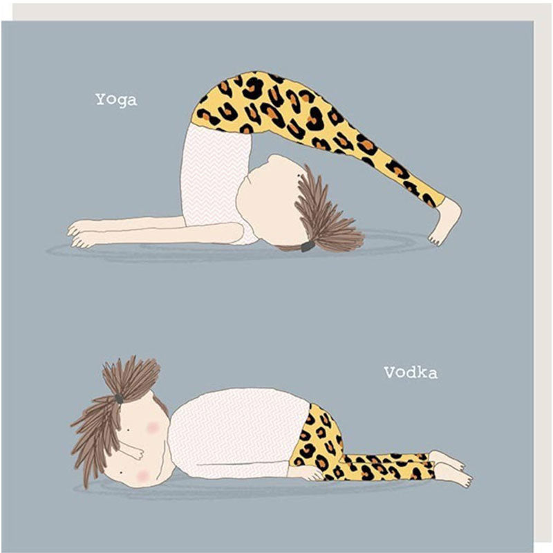 Rosie Made A Thing Card - Yoga Vodka